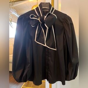 Alice + Olivia “Lou Bow” Button Down Blouse
